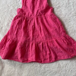 Cat & Jack Hot Pink Eyelet Tiered Dress